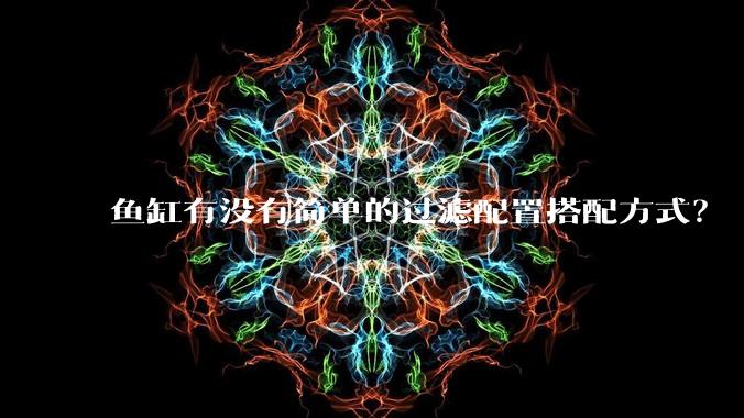 鱼缸有没有简单的过滤配置搭配方式？